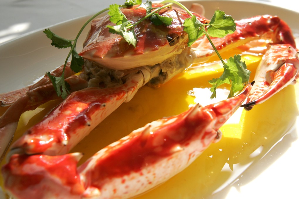 Steamed fresh flowery crab with aged Shaoxing wine and fragrant chicken oil from The Chairman in Hong Kong, 41st in the 2019 World’s 50 Best Restaurants list and the city’s only restaurant to make the top 50. Photo: SCMP