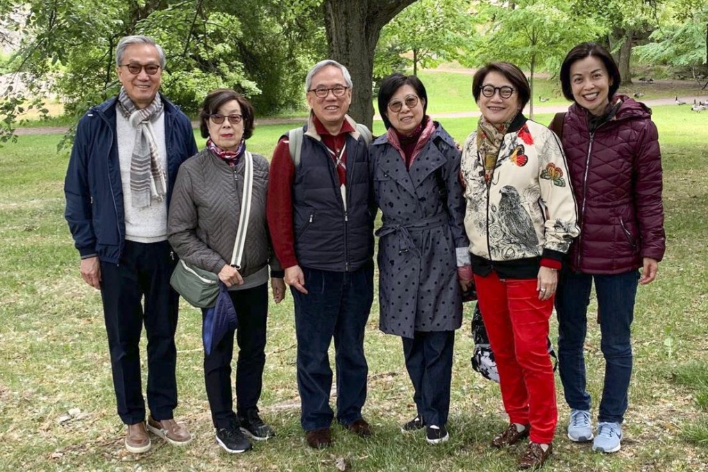 Donald Tsang (centre) heard the news of his appeal win while on holiday in Europe with his family. Photo: Handout