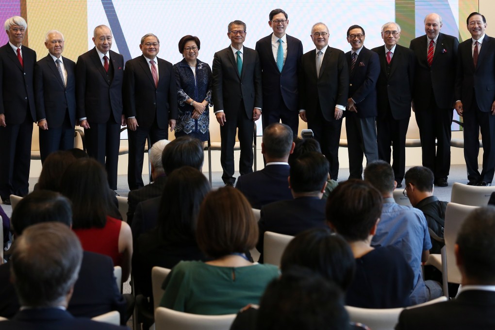 The inauguration of the Academy of Finance in Hong Kong on Wednesday. Photo: Jonathan Wong