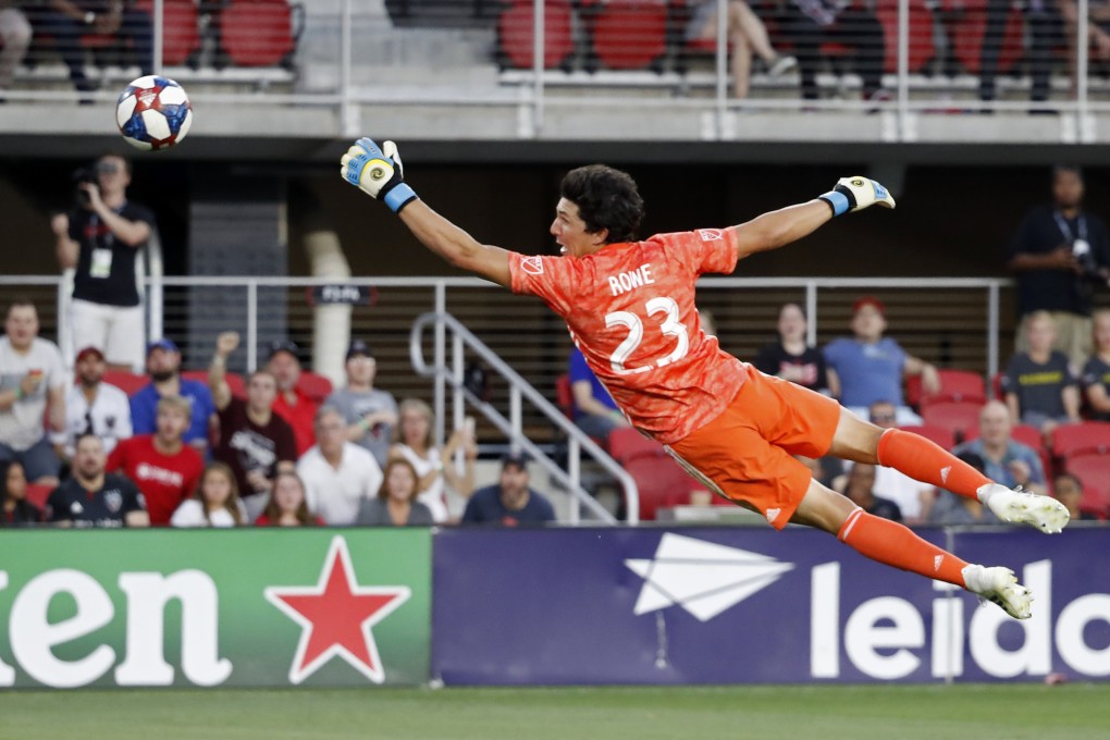 Orlando City goalkeeper Brian Rowe is beaten by Wayne Rooney’s 70-yard shot. Photo: Geoff Burke/USA TODAY Sports