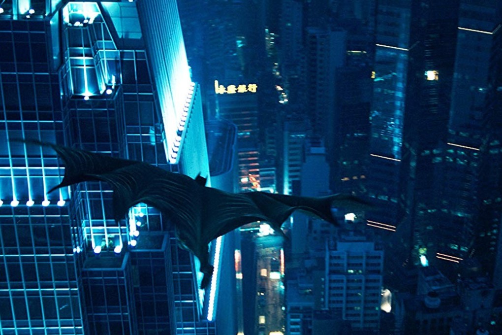 Batman swoops past Two International Finance Centre in a still from The Dark Knight (2008). Photo: Handout