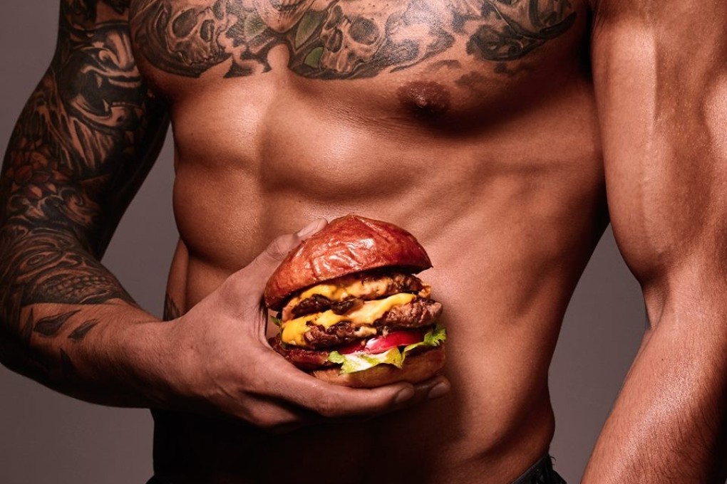 Body transformation: Timothy Skinner’s abs on a billboard in Hong Kong’s Central district. As a teen he was bullied for being chubby and faced depression. Photo: Timothy Skinner