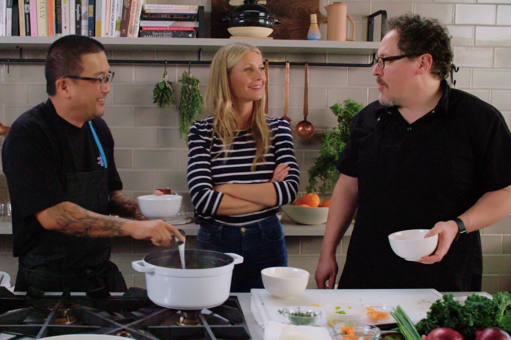 Roy Choi, Gwyneth Paltrow and Jon Favreau in The Chef Show.
