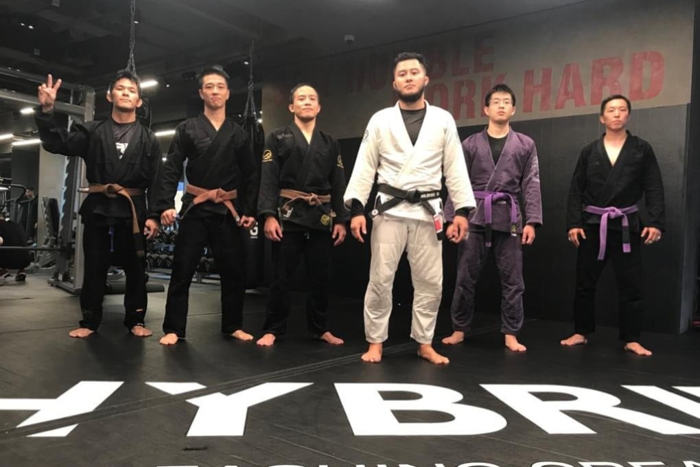 Viking Wong and the Hong Kong team after a training session, before they set off for the 2019 Jiu-Jitsu Asian Championship in Mongolia. Photo: Nicolas Atkin