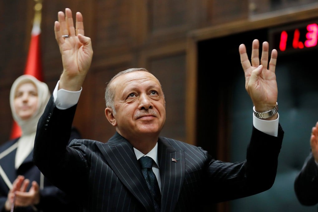 Turkish President Recep Tayyip Erdogan at the parliament in Ankara on June 25. Photo: Reuters