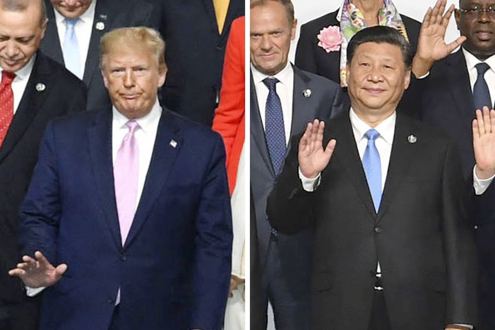 The stage is set in Osaka for trade talks between US President Donald Trump (left) and Chinese President Xi Jinping. Photo: Kyodo