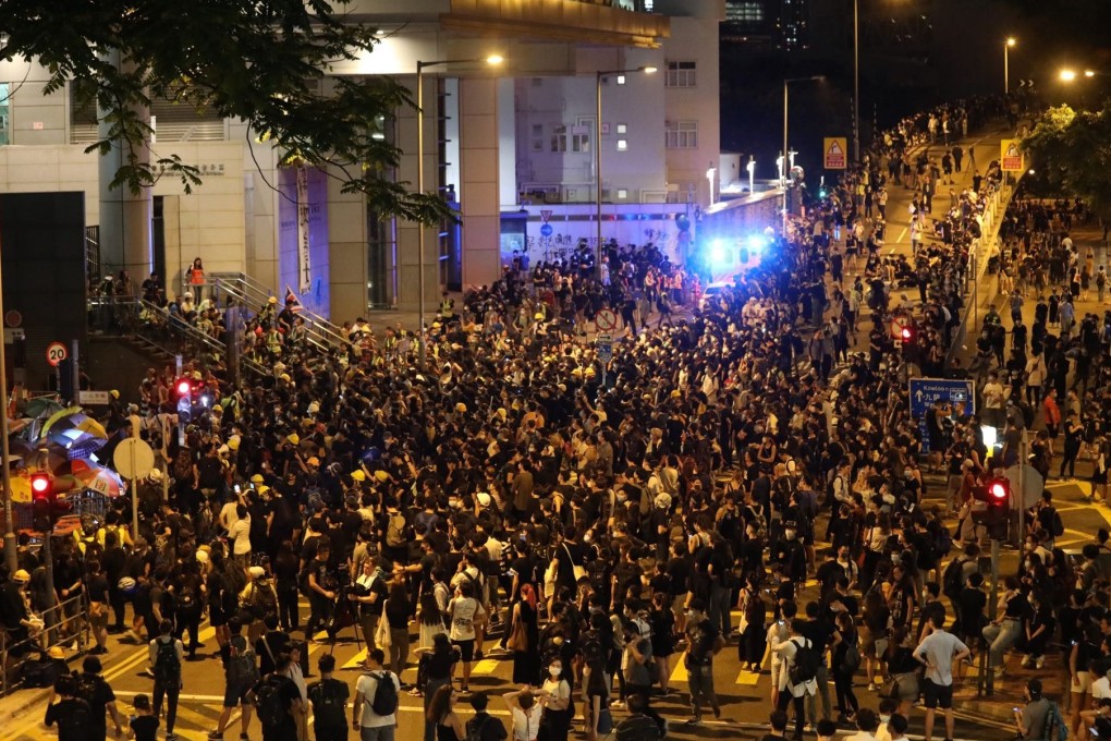 Wednesday’s siege of the force’s central compound was the latest in a series of actions against the extradition legislation. Photo: Dickson Lee