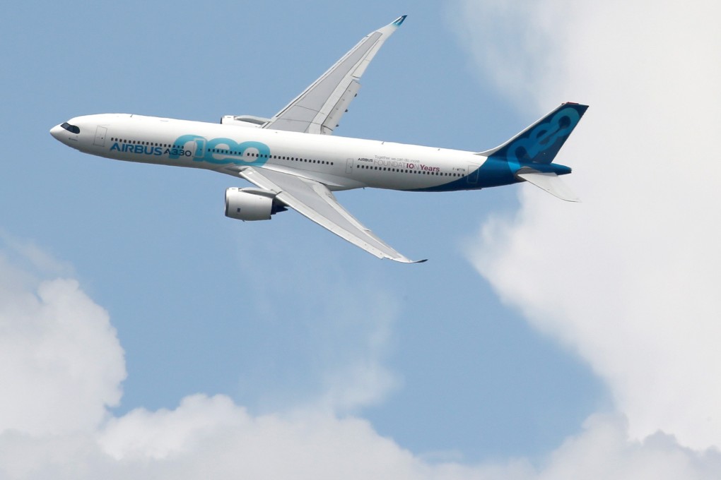 An Airbus A330neo performs at the 53rd International Paris Air Show. Cebu Pacific plans to buy 16 of the airliner’s extended-range version, the A330-900, and to cram 460 economy seats into it. Launch customer TAP Portugal will use a 289-seat formationn. Photo: Reuters