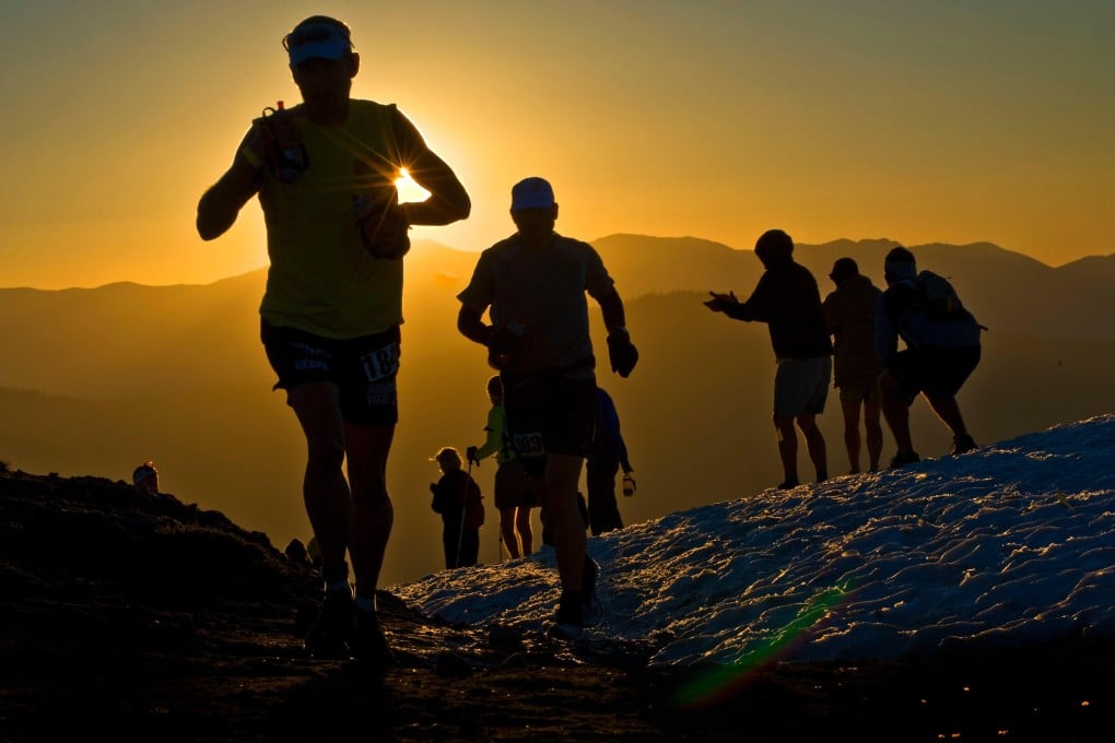 Runners crest Emigrant Pass at the Western States 100. Photo: Alamy