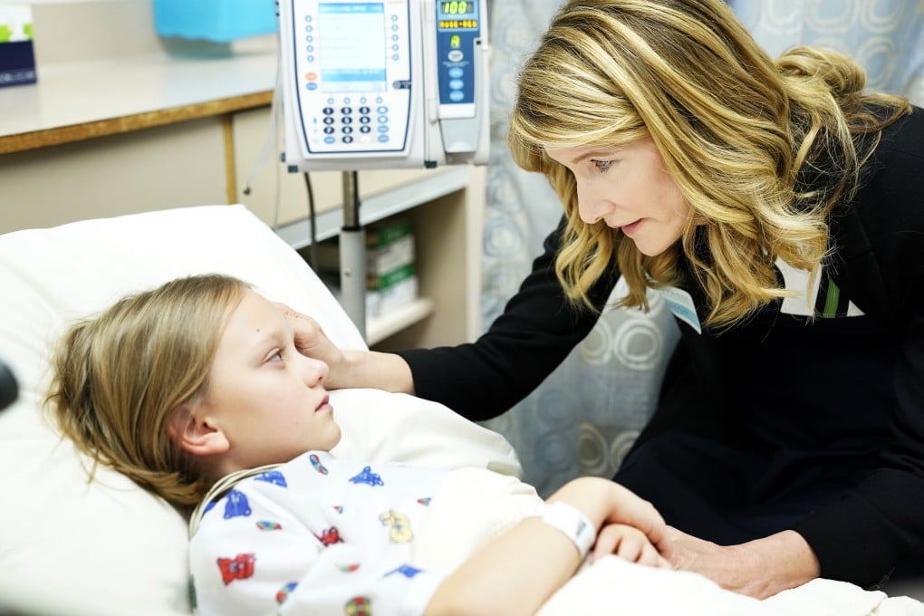 Laura Dern as Renata Klein and Ivy George as her daughter Amabella Klein in Big Little Lies. Photo: Jennifer Clasen / HBO / The Washington Post