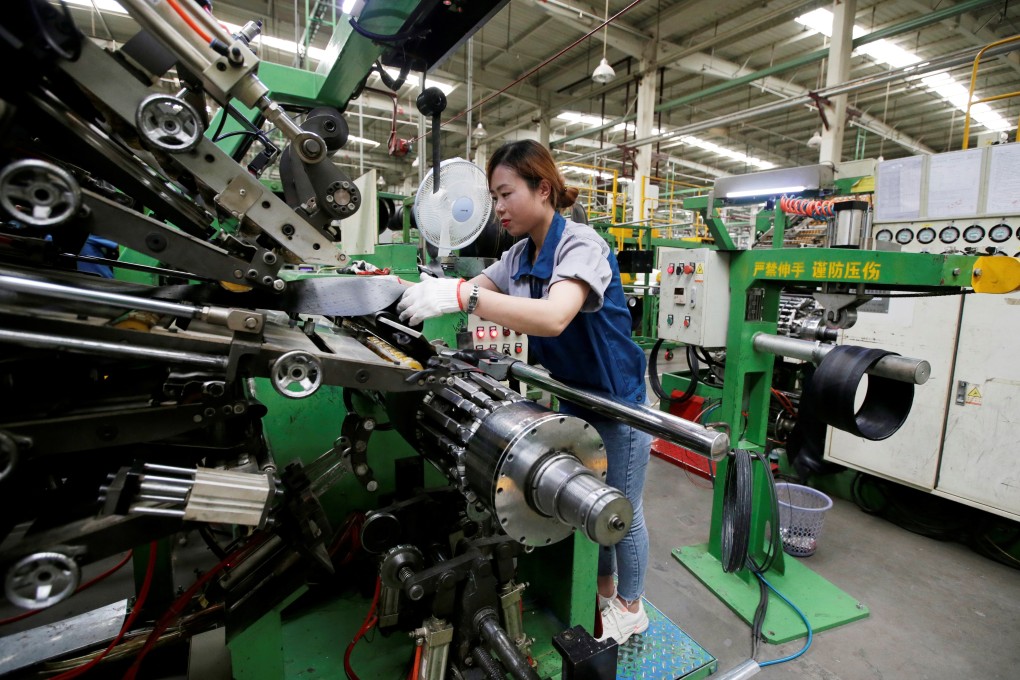 The Caixin/Markit Manufacturing Purchasing Managers’ Index (PMI) fell to 49.4, down from 50.2 in May. Photo: Reuters