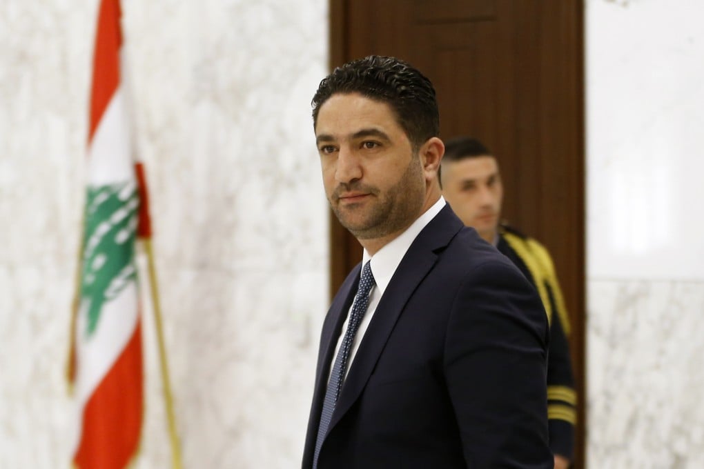 Minister of State for Displaced Affairs Saleh al-Gharib arriving to attend a meeting of the Lebanese cabinet at the Presidential Palace in Baabda. Photo: AP Photo