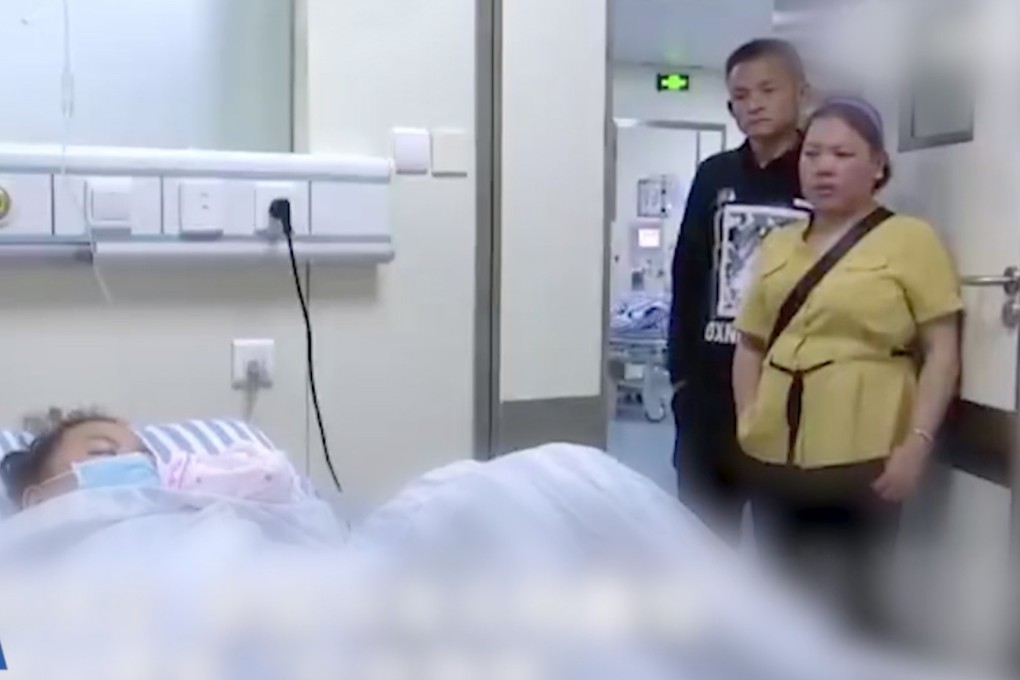 Ke Meinan and Wang Huaying were struggling to raise the money to pay for their daughter’s treatment for lupus. Photo: Thepaper.cn