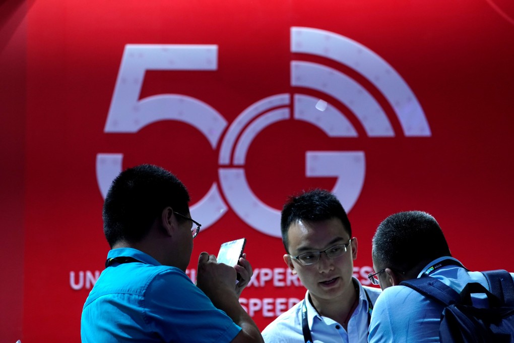 A sign advertising 5G is seen at the CES Asia 2019 trade show in Shanghai on June 11, 2019. Photo: Reuters