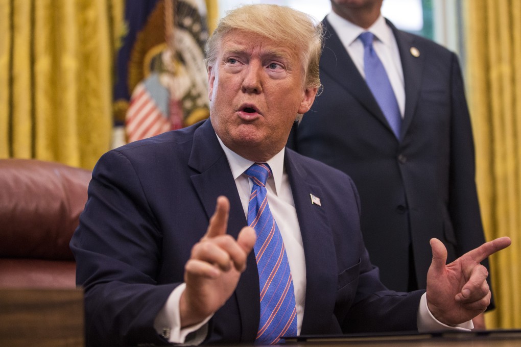 US President Donald Trump in the Oval Office of the White House. Photo: Bloomberg