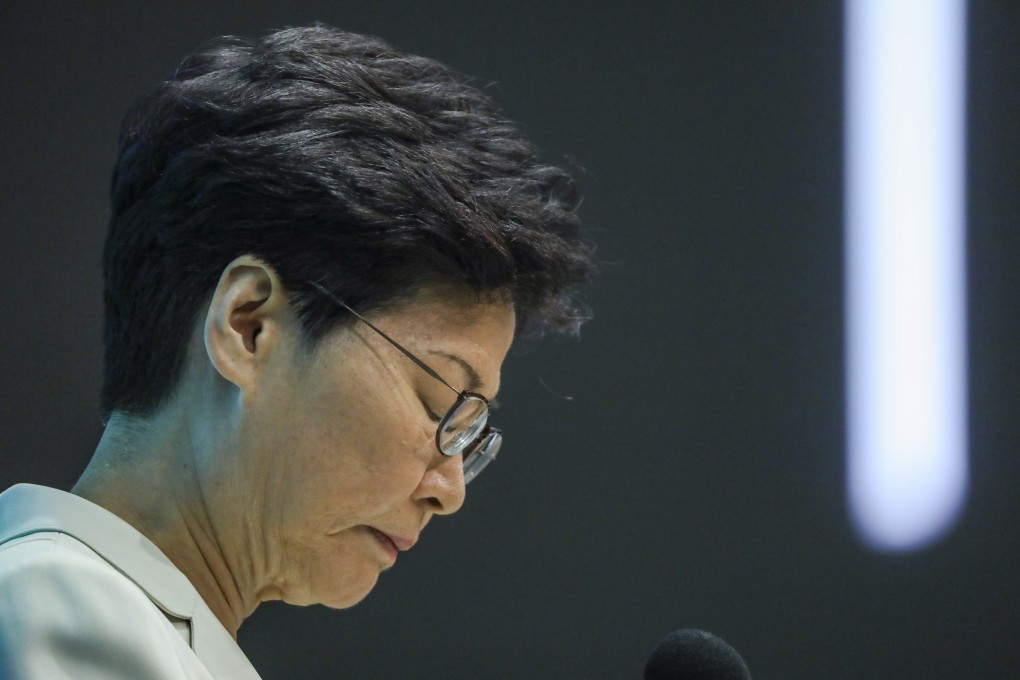 Hong Kong Chief Executive Carrie Lam Cheng Yuet-ngor on June 18 apologises to the public for causing “disputes and anxieties in society”, two days after an estimated 2 million people took to the streets in protest of a proposed extradition bill. Photo: Sam Tsang