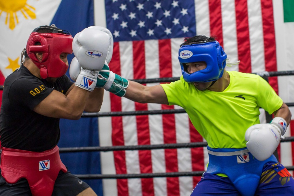 Manny Pacquiao is ready to take on Keith Thurman right now in their welterweight showdown in Las Vegas. Photo: AFP