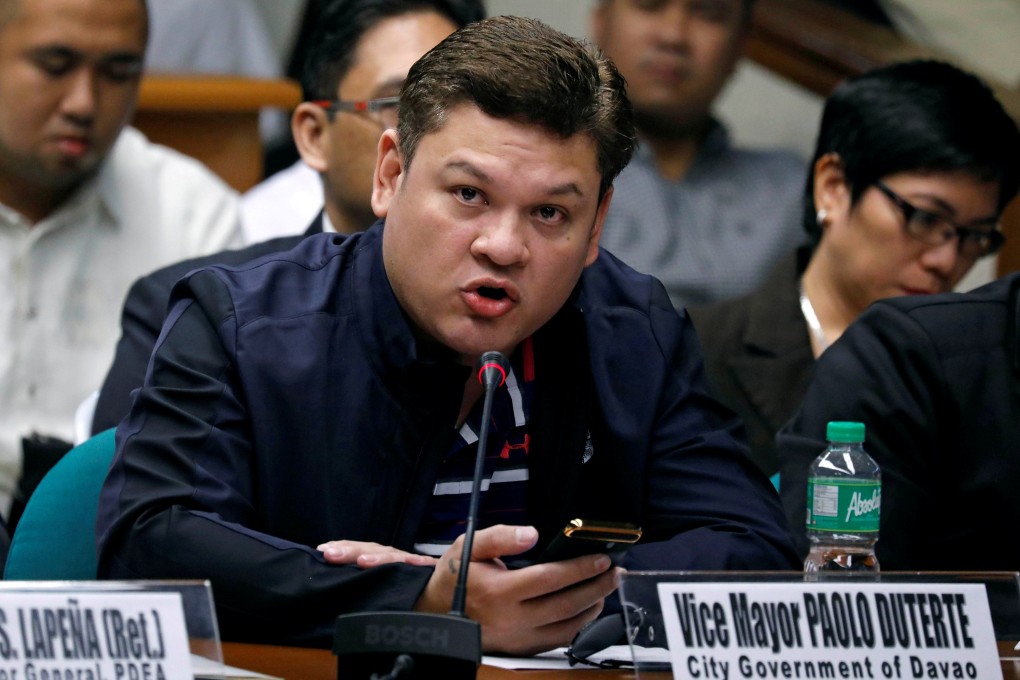Paolo Duterte, son of the Philippines’ president, in 2017. Photo: Reuters