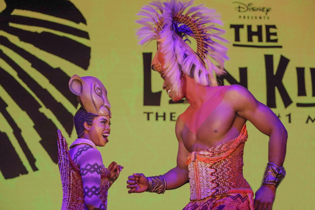 Disney’s The Lion King musical is coming to Hong Kong. Amanda Kunene and Jordan Shaw play Nala and Simba in The Lion King musical. Photo: courtesy of Disney Theatrical Group