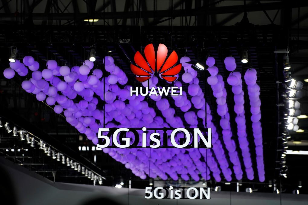 A Huawei logo and a 5G sign are pictured at Mobile World Congress (MWC) in Shanghai, June 28, 2019. Photo: Reuters