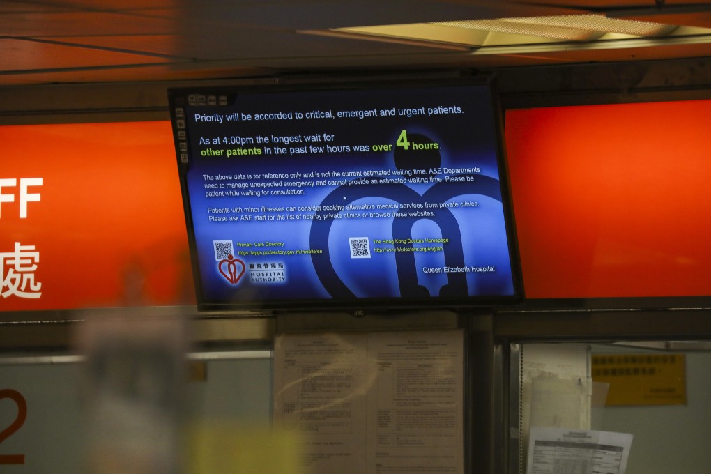 A monitor screen at the Accident and Emergency department of Queen Elizabeth Hospital in Yau Ma Tei. Reports of some anti-extradition protesters being arrested in hospital recently sparked concerns about how public medical facilities protect patients’ data from the police. Photo: Dickson Lee