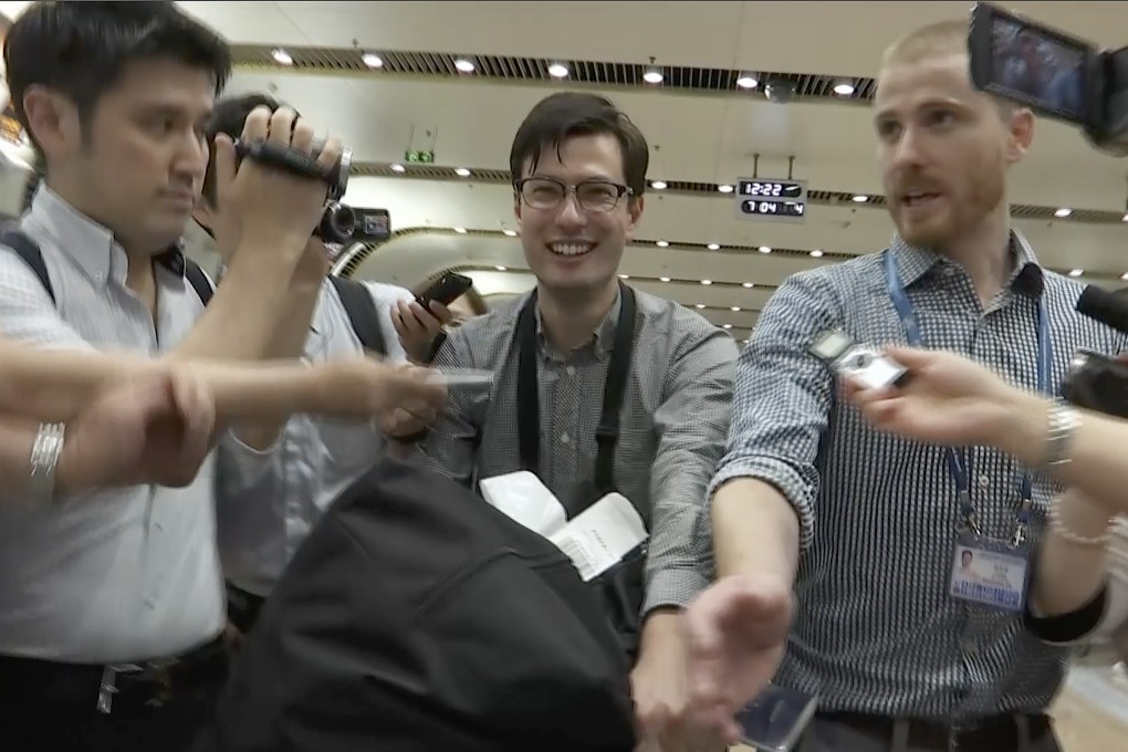 Alek Sigley, 29, went missing last week, with his family saying they had not heard from the university student in Pyongyang since June 25. Photo: AP