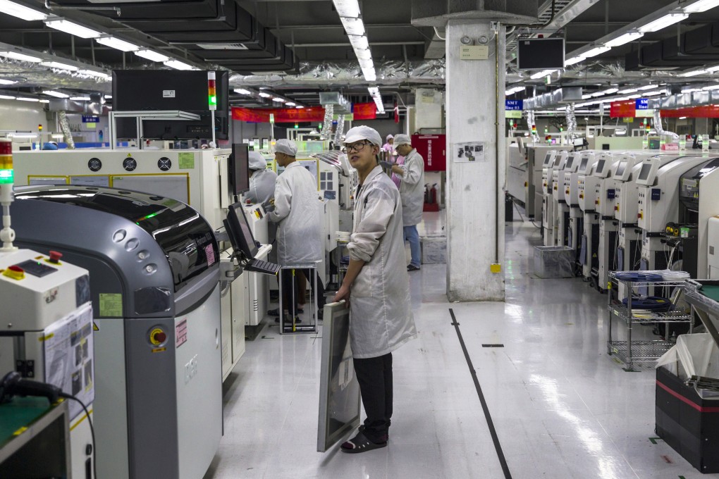Taiwanese company Foxconn’s factory in Guiyang, in China’s Guizhou province. The company produces smartphones, tablet computers and television sets for clients from around the world. Photo: EPA-EFE
