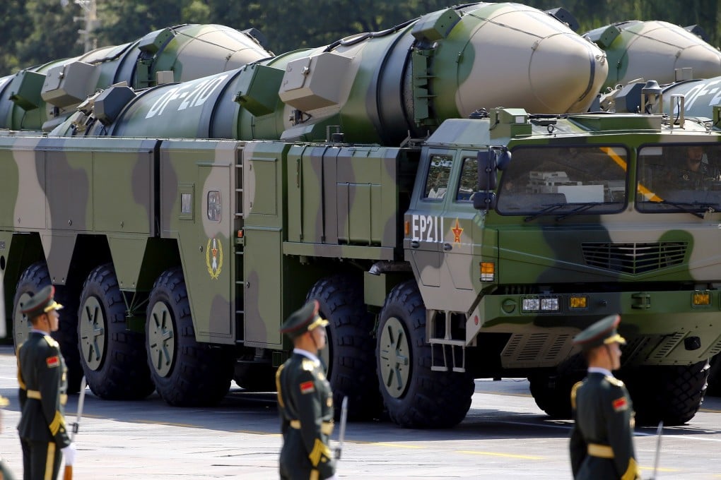 Observers said the missiles fired over the South China Sea at the weekend might have been DF-21Ds, also known as “aircraft carrier killers”. Photo: Reuters