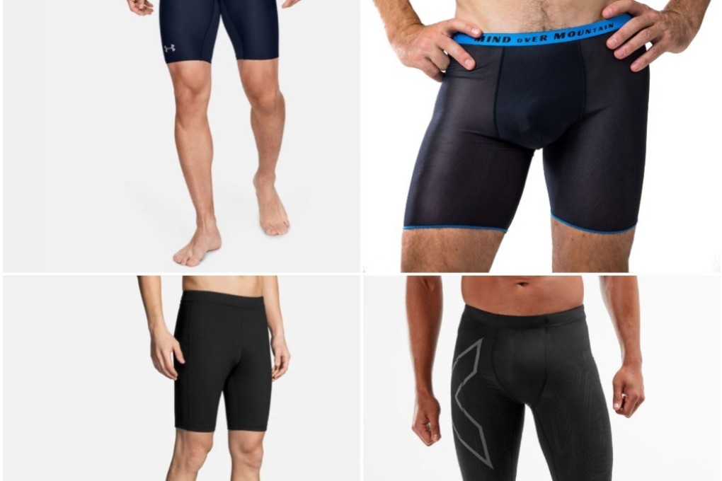 (Clockwise) Under Armour, T8, Brooks and 2XU are some of the best under shorts on the market. Photo: Under Armour, T8, Brooks and 2XU