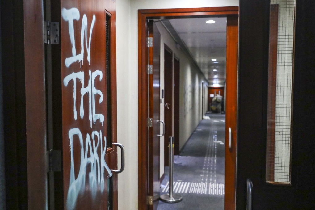 The government has been wrong-footed by the size and swiftness of people’s unhappiness, leading up to the vandalising of the Legislative Council building on July 1, the anniversary of Hong Kong’s handover to China. Photo: Edmond So