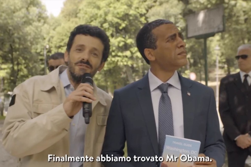 Italian airline Alitalia has come under fire for a new video campaign featuring an actor in blackface portraying former US president Barack Obama. Photo: Alitalia