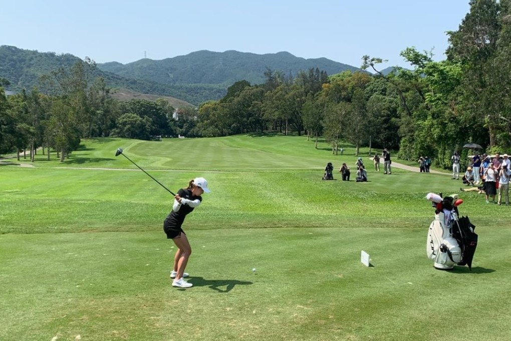Tiffany Chan tees off in the final round of the 2019 Hong Kong Ladies Open. Photo: SCMP