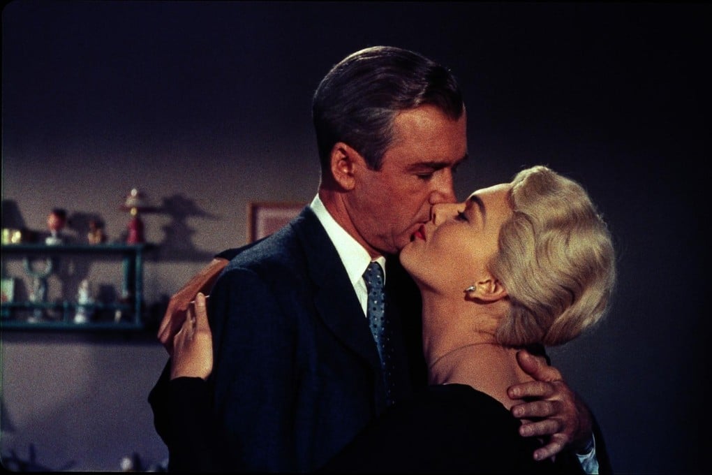 James Stewart and Kim Novak in Vertigo (1958).
