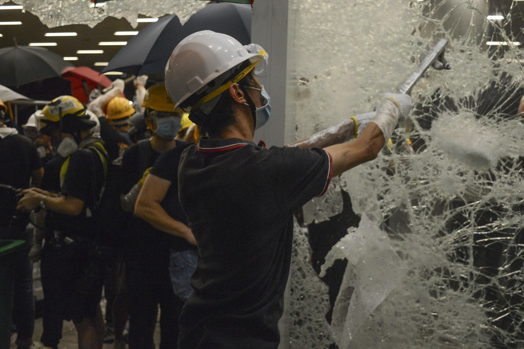 Anti-extradition protesters are defiant after storming Hong Kong’s Legislative Council. Since the storming, some have wondered whether their actions achieved anything. Photo: Antony Dickson