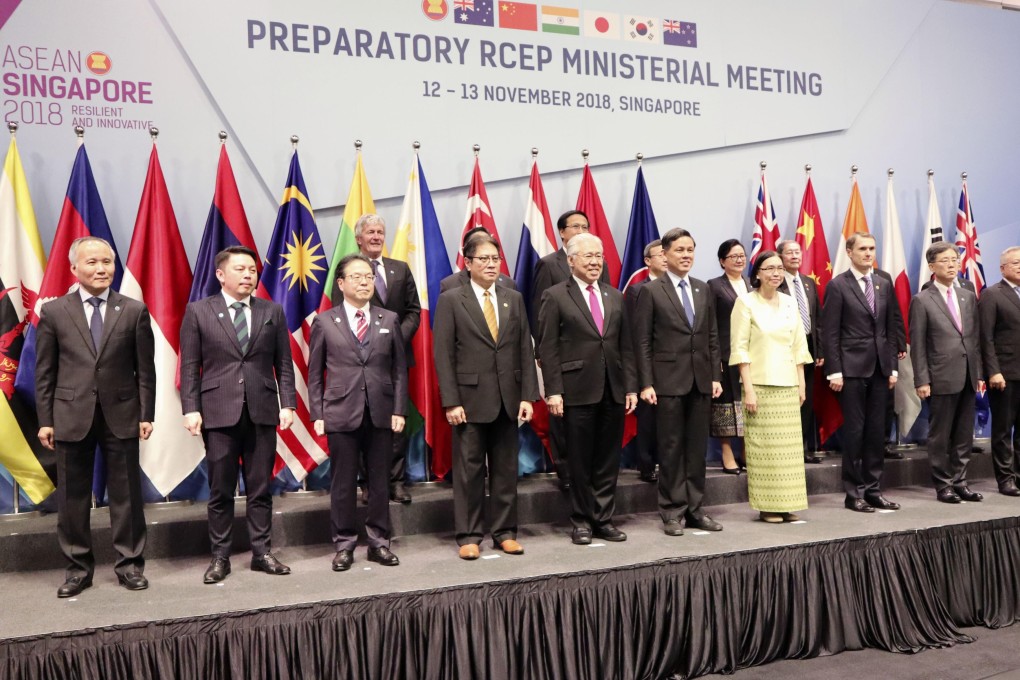 Ministers from 16 Asia-Pacific countries meet in Singapore to discuss the Regional Comprehensive Economic Partnership free-trade pact. Photo: Kyodo