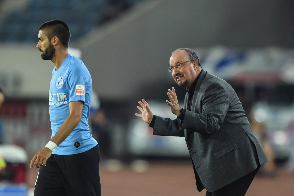 Dalian Yifang head coach Rafael Benitez during the Chinese Super League win over Henan Jianye. Photo: Xinhua