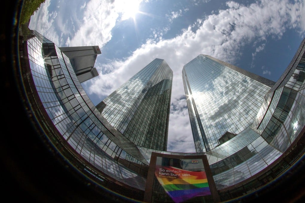 The headquarters of Deutsche Bank in Frankfurt, Germany, which has embarked on a major restructuring plan. Photo: dpa/AFP