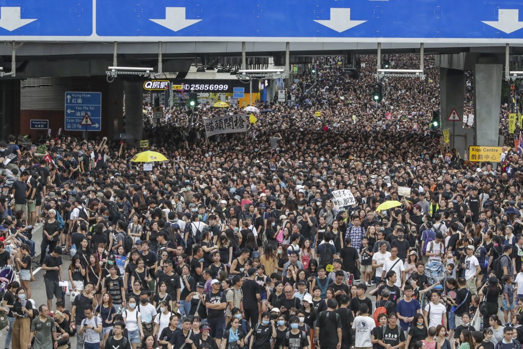 Hong Kong has been rocked by a month of huge peaceful protests as well as a series of separate violent youth-led confrontations sparked by a proposed law that would have allowed extraditions to mainland China. Photo: AFP