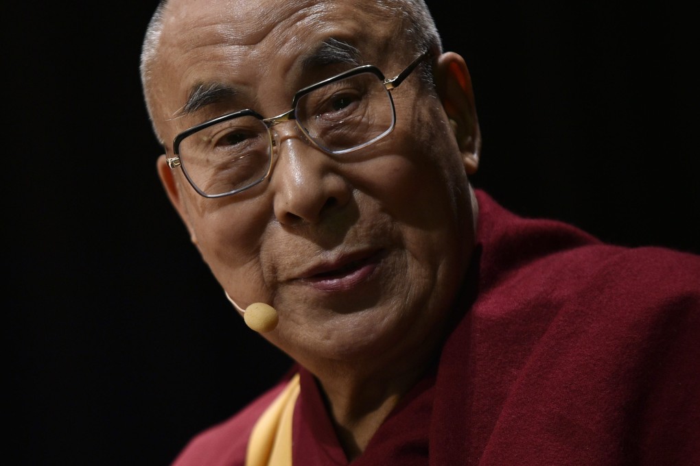 The Dalai Lama speaking at an environmental symposium in April 2015. Photo: AFP