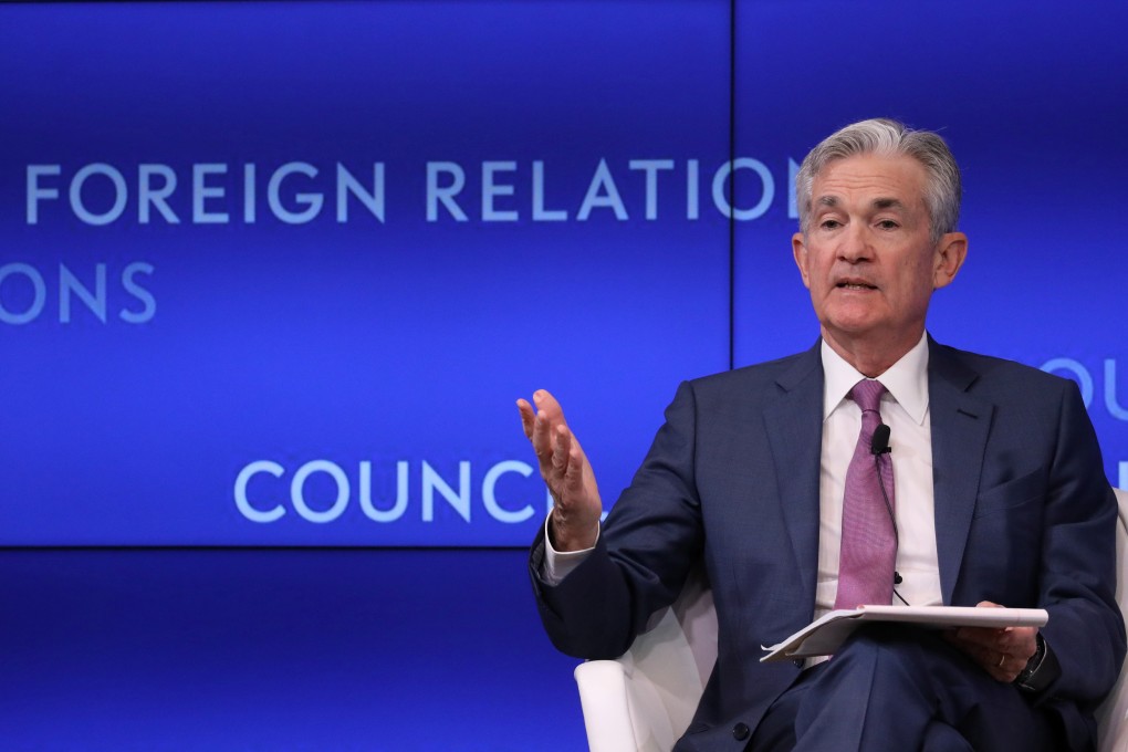 Federal Reserve chairman Jerome Powell speaks at the Council on Foreign Relations in New York on June 25. Expectations are building that the Fed will cut rates later this year. Photo: Reuters