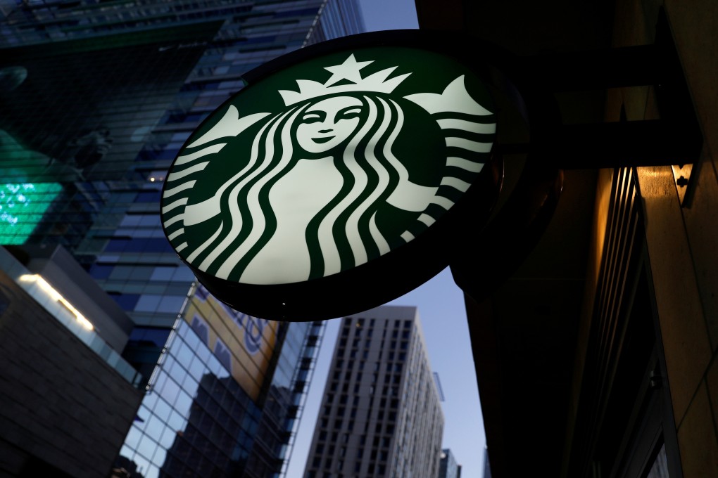 A Starbucks sign. File photo: Reuters