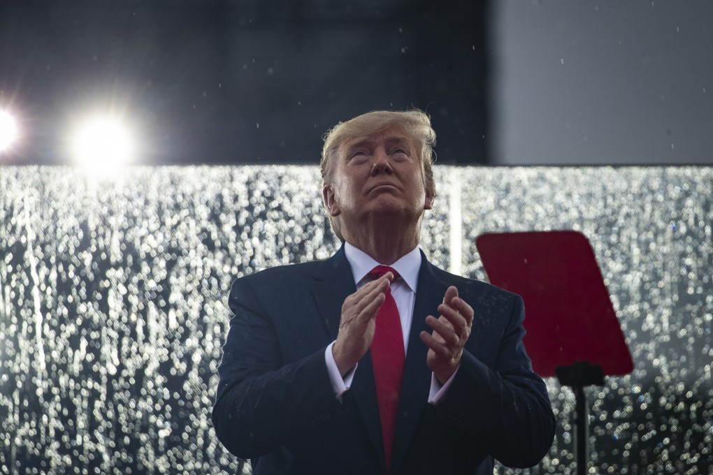 US President Donald Trump applauds during the “Salute to America” event in Washington on July 4. Photo: Bloomberg