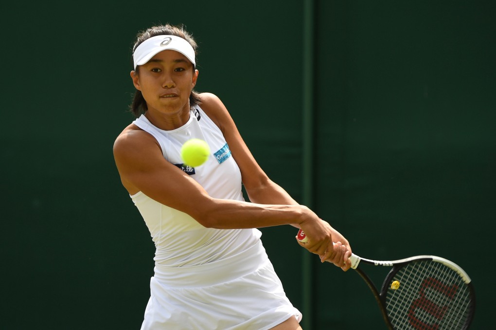 Zhang Shuai competes against Dayana Yastremska. Photo: Xinhua