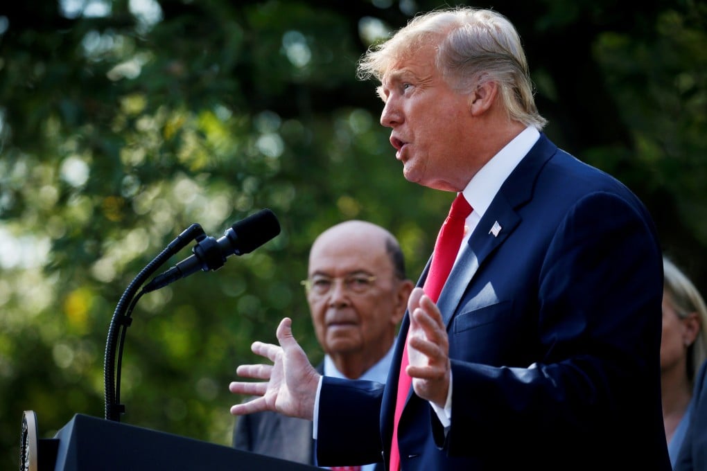 US President Donald Trump has said he considered Huawei to be “part of the general talks” with China “regarding trade”. Photo: Reuters