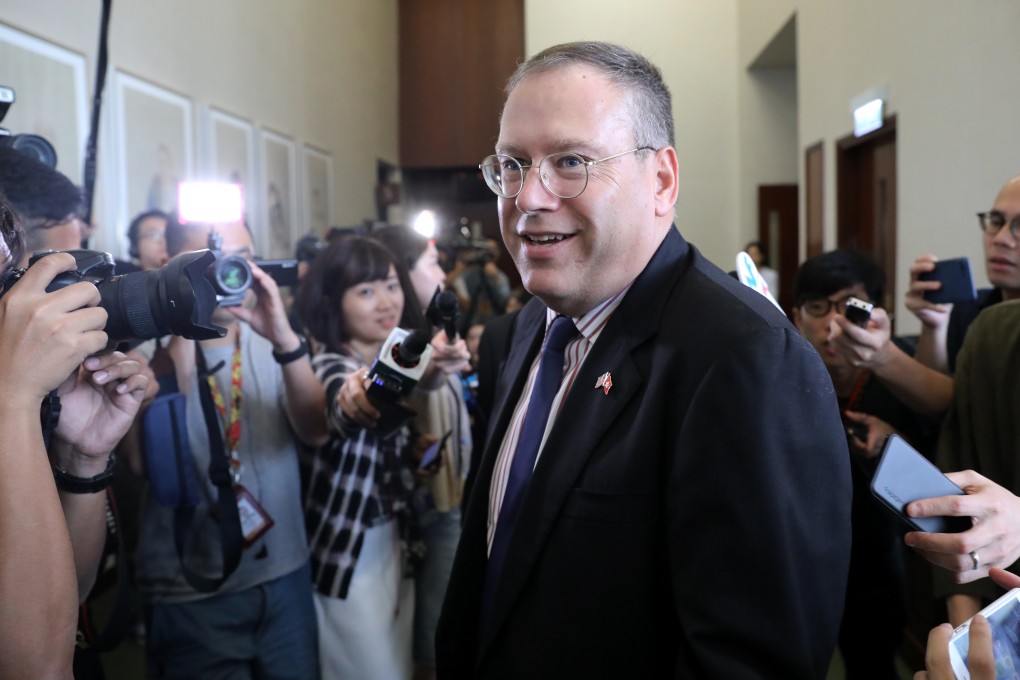 Kurt Tong, shown in May at the Legislative Council complex, had recently expressed his concern about the impact on Hong Kong’s “political fabric” of proposed amendments to the city’s extradition laws. Photo: Sam Tsang