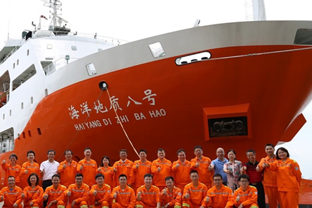 The presence of a Chinese survey ship in South China Sea territory claimed by Vietnam has led to a stand-off between the countries’ coastguard vessels. Photo: China Geological Survey