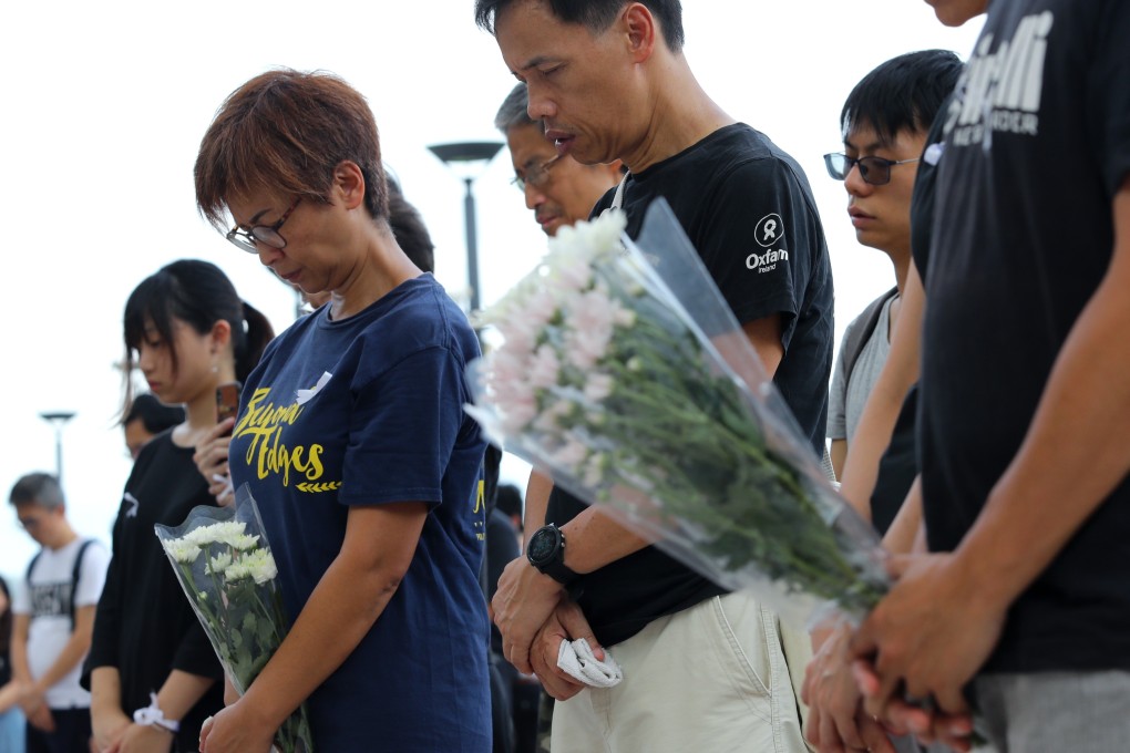 A memorial service at the Education University of Hong Kong (EdUHK) for two students whose deaths have been linked with the extradition bill. Photo: Edmond So