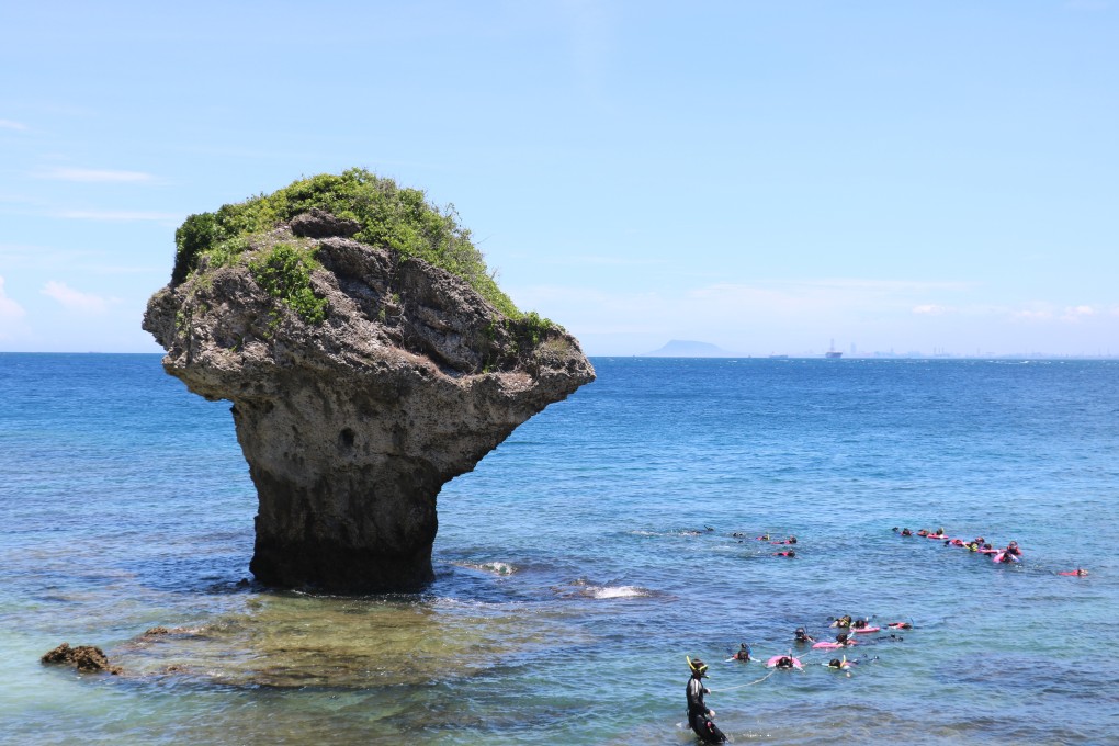 Vase Rock, on Taiwan’s Little Liuqiu Island. Photo: Thomas Bird