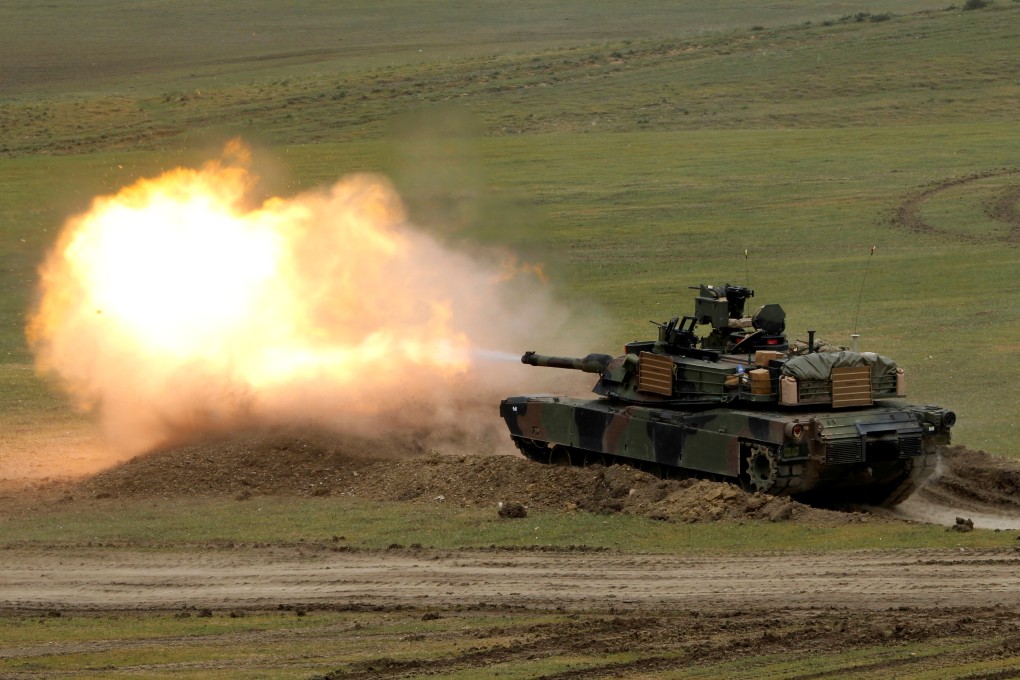 The US arms deal with Taiwan includes 108 M1A2T Abrams tanks. Photo: Reuters