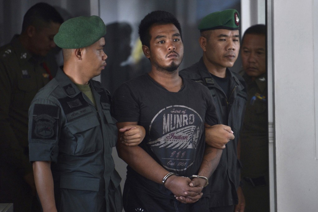 Ronnakorn Romruen was sentenced to death for raping and murdering a German tourist in Thailand. Photo: AP